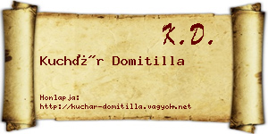 Kuchár Domitilla névjegykártya